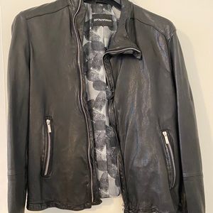RRP$1895 BNWT Unisex Emporio Armani Leather Jacket